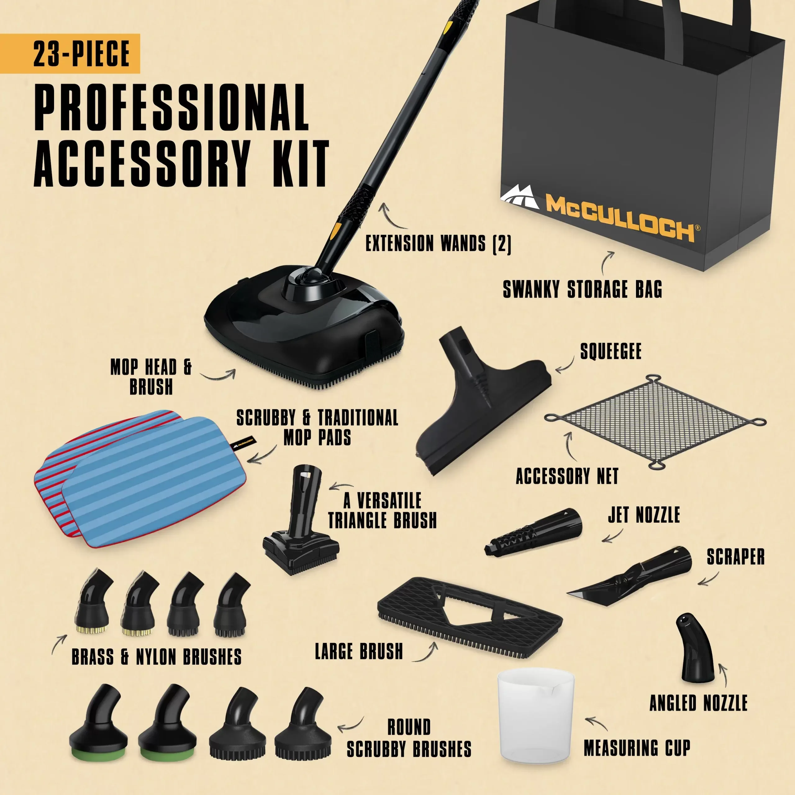 MC1385 Deluxe Canister Steam Cleaner - Image 3